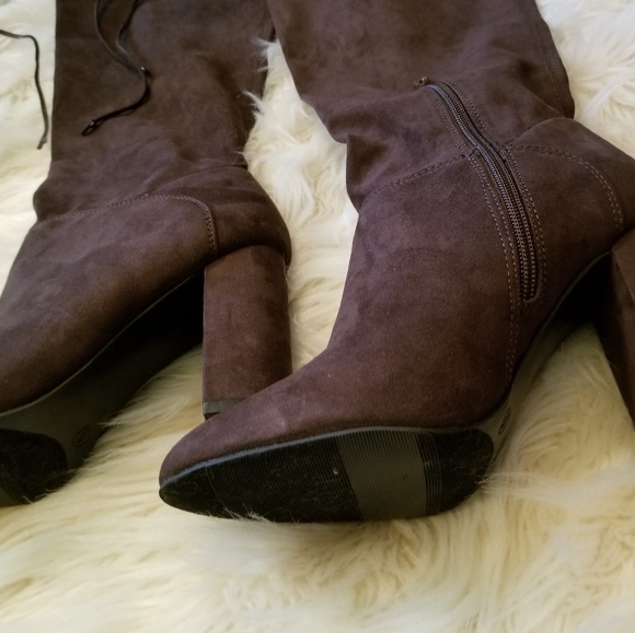 💋Knee boots with tie NEW - Picture 3 of 4